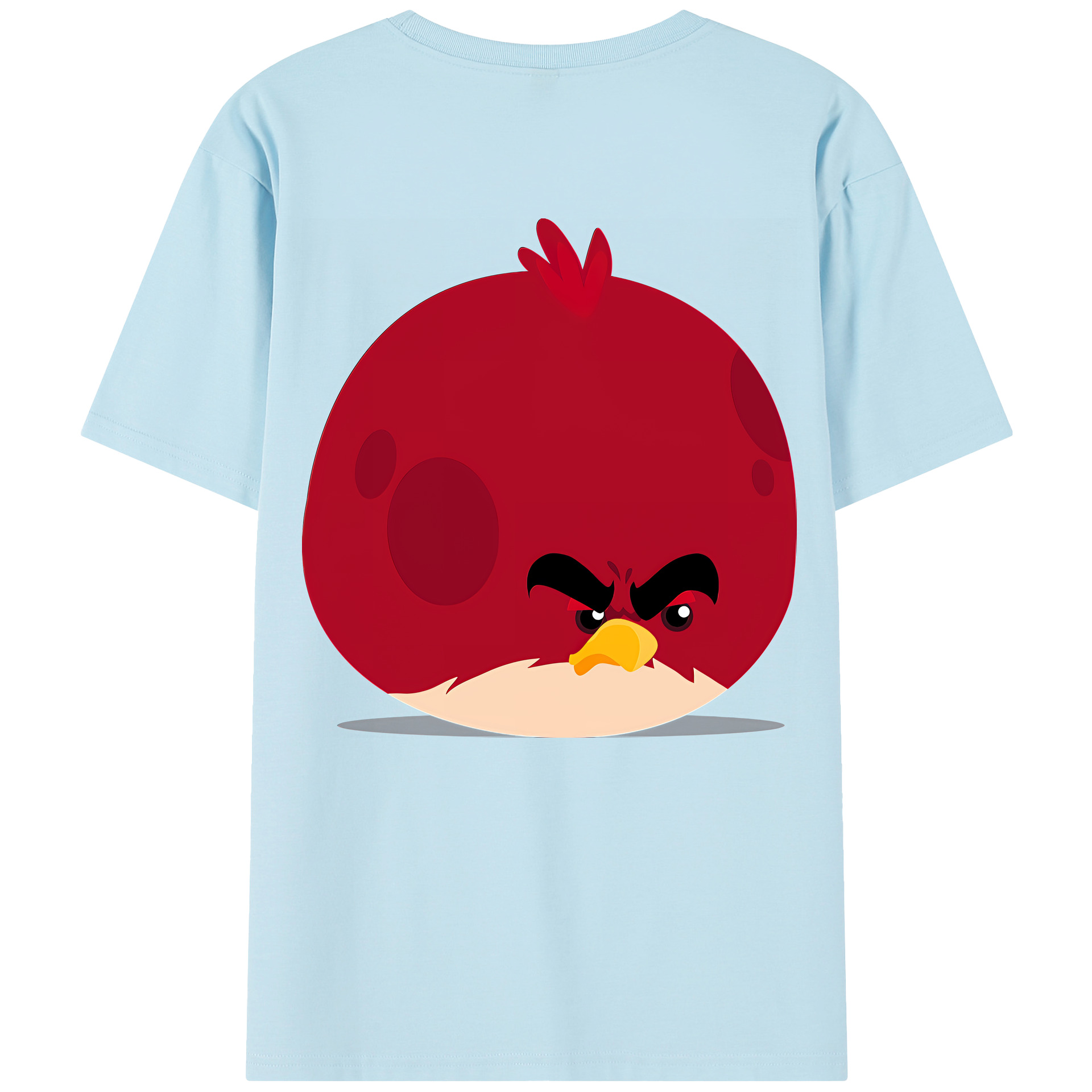 （画像用） Angry Birds アングリーバード 綿100％半袖Tシャツ（背面プリント）